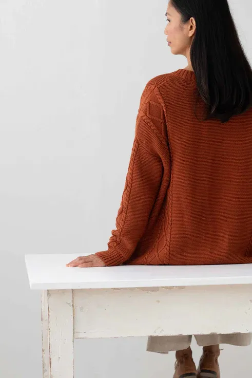 Charli Cardigan in Rust